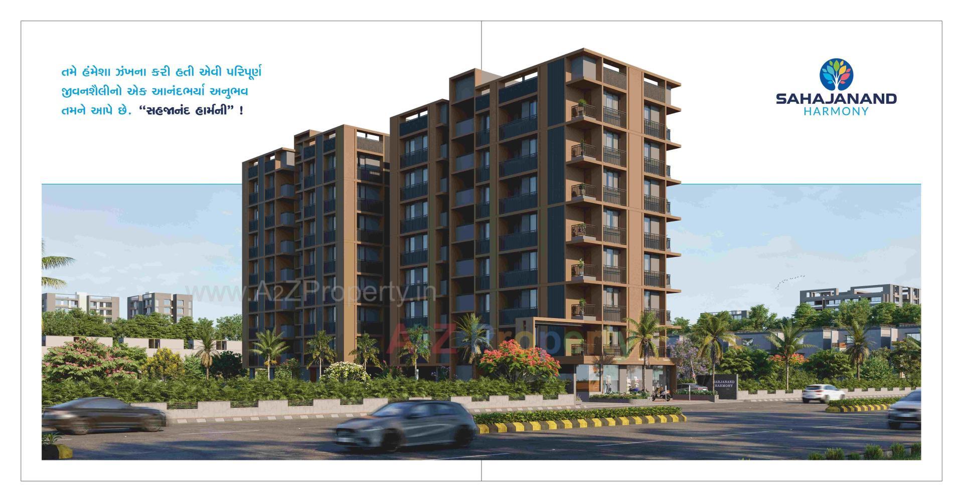 3D Elevation of real estate project Sahajanand Harmony located at Vatva, Ahmedabad, Gujarat