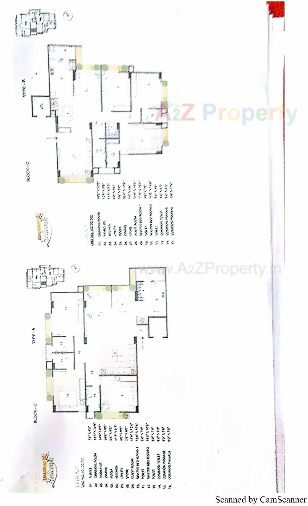 Layout of real estate project Sahajanand Heliconiya located at Chandkheda, Ahmedabad, Gujarat