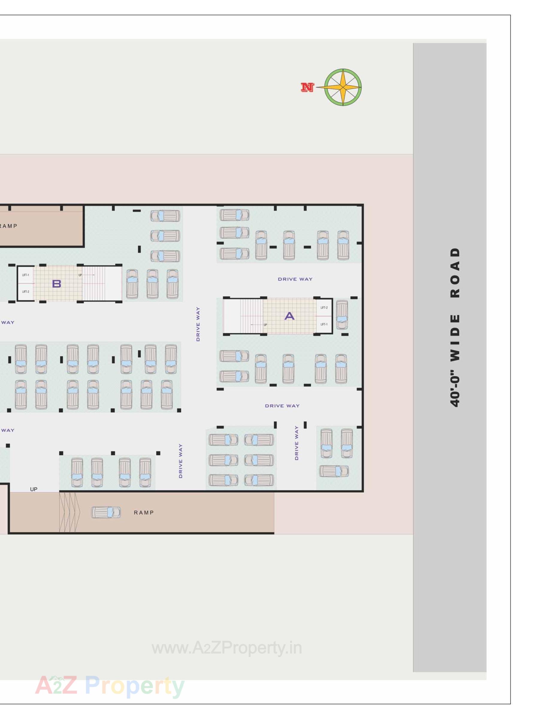 Layout of real estate project Sahajanand Vatika located at Khokhara, Ahmedabad, Gujarat
