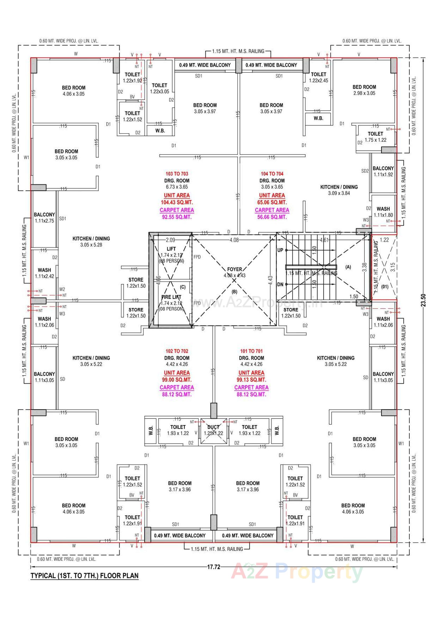 Layout of real estate project Sahara Apartment located at Rajpur--hirpur, Ahmedabad, Gujarat