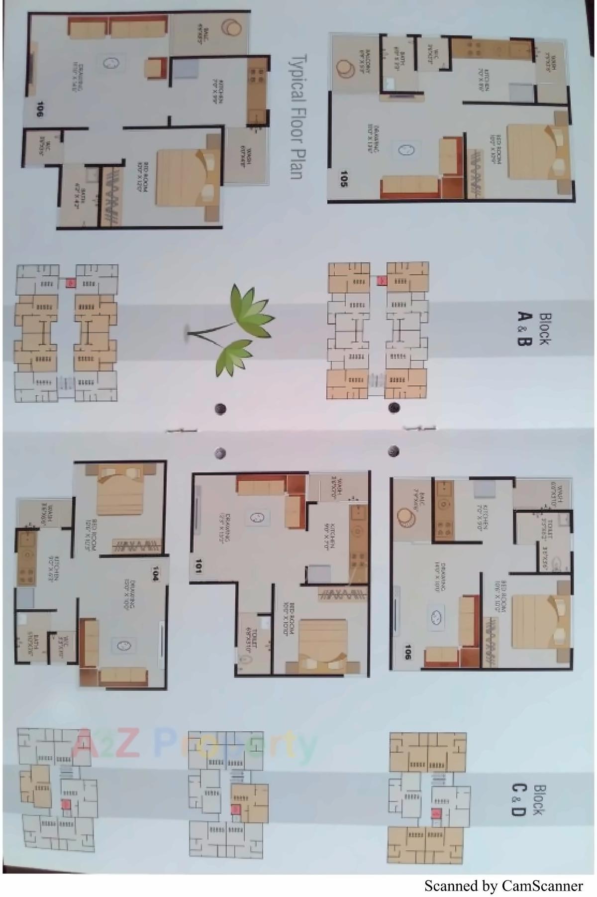 Layout of real estate project Saharsh Residency C   D Block located at Naroda, Ahmedabad, Gujarat