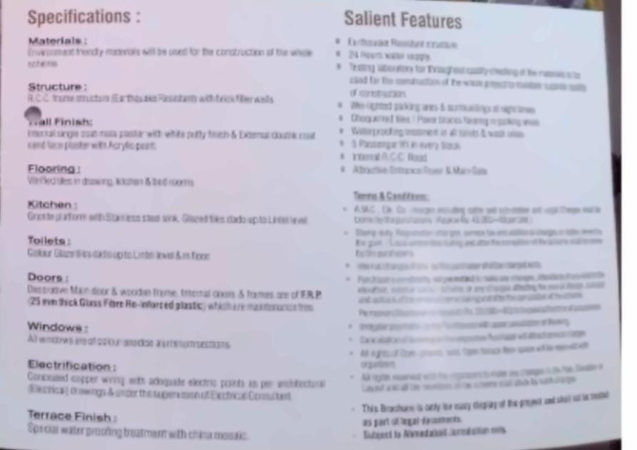 Project Specifications