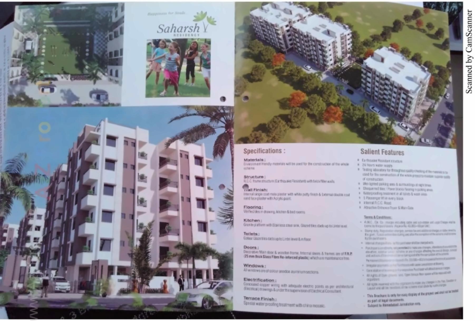  of real estate project Saharsh Residency C   D Block located at Naroda, Ahmedabad, Gujarat