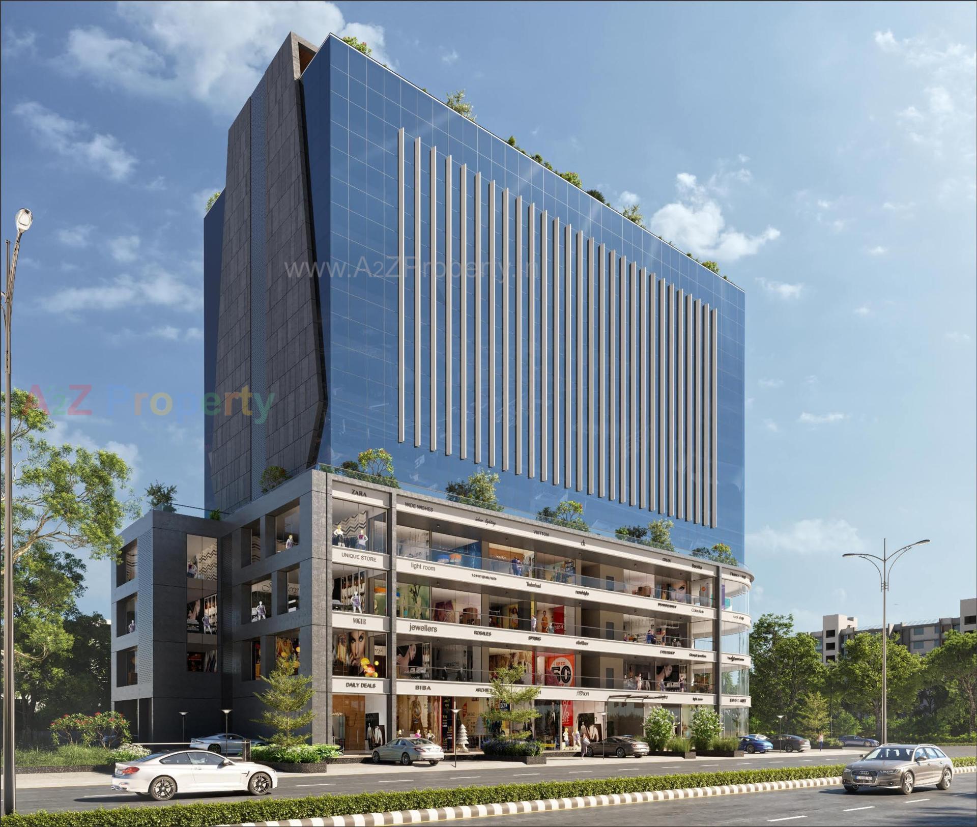 3D Elevation of real estate project Sahdev Capitol located at Ahmedabad, Ahmedabad, Gujarat