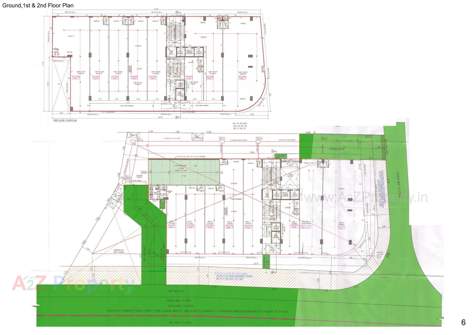 Layout of real estate project Sahdev Capitol located at Ahmedabad, Ahmedabad, Gujarat