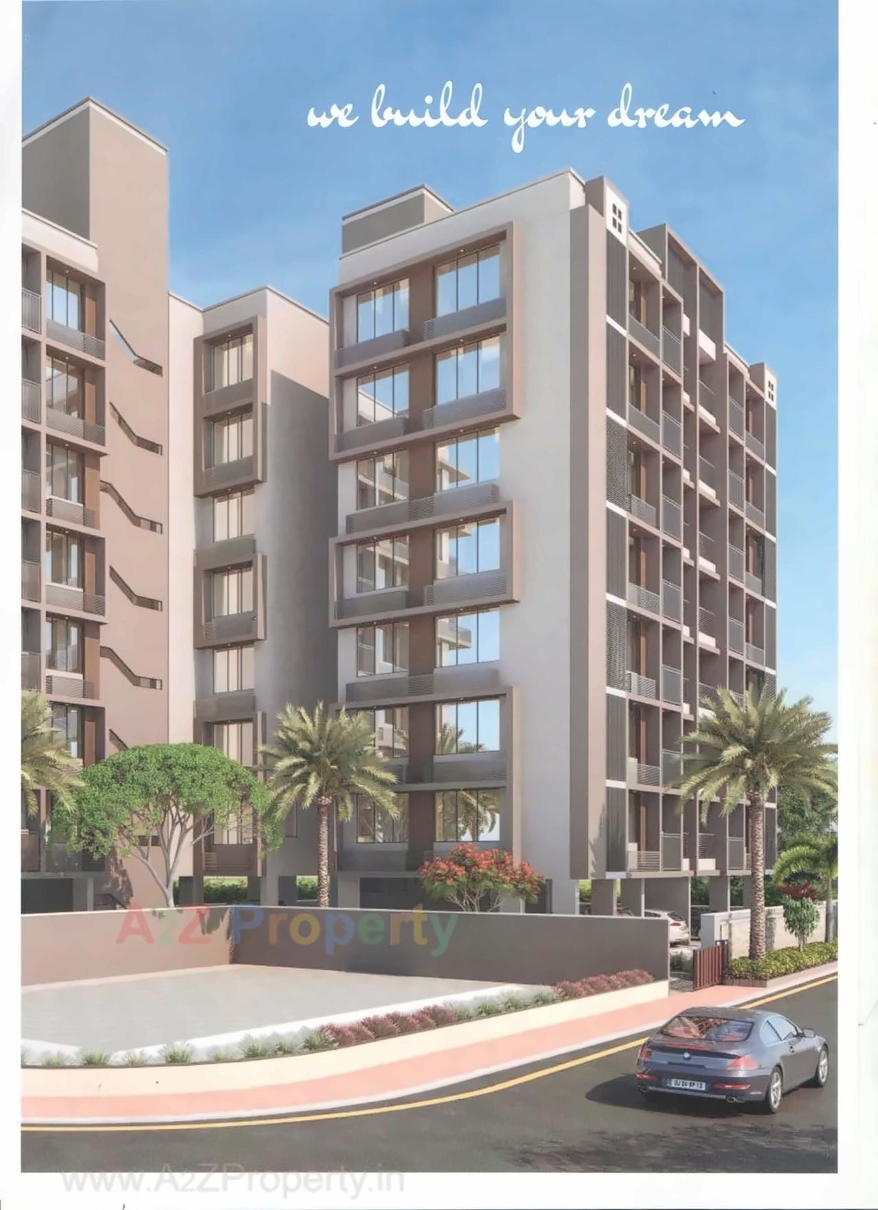 3D Elevation of real estate project Saheli Sannidhya located at Paldi, Ahmedabad, Gujarat