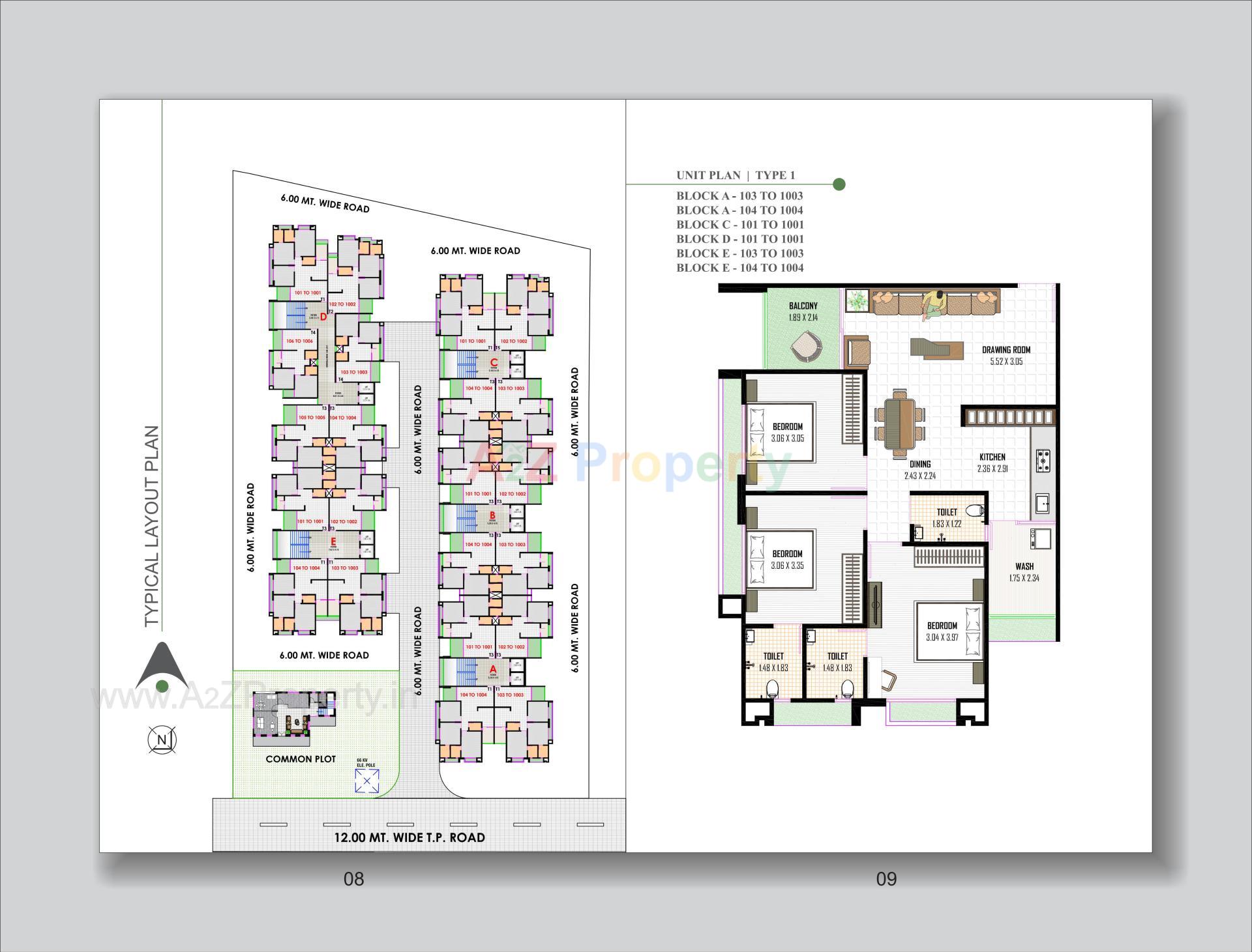 Layout of real estate project Sahitya Altezza located at Naroda, Ahmedabad, Gujarat