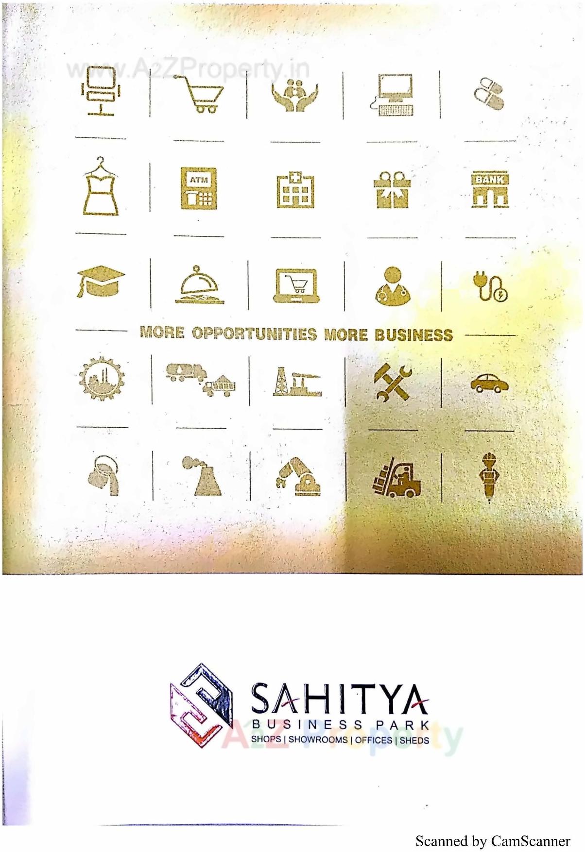 Layout of real estate project Sahitya Business Park located at Nikol, Ahmedabad, Gujarat