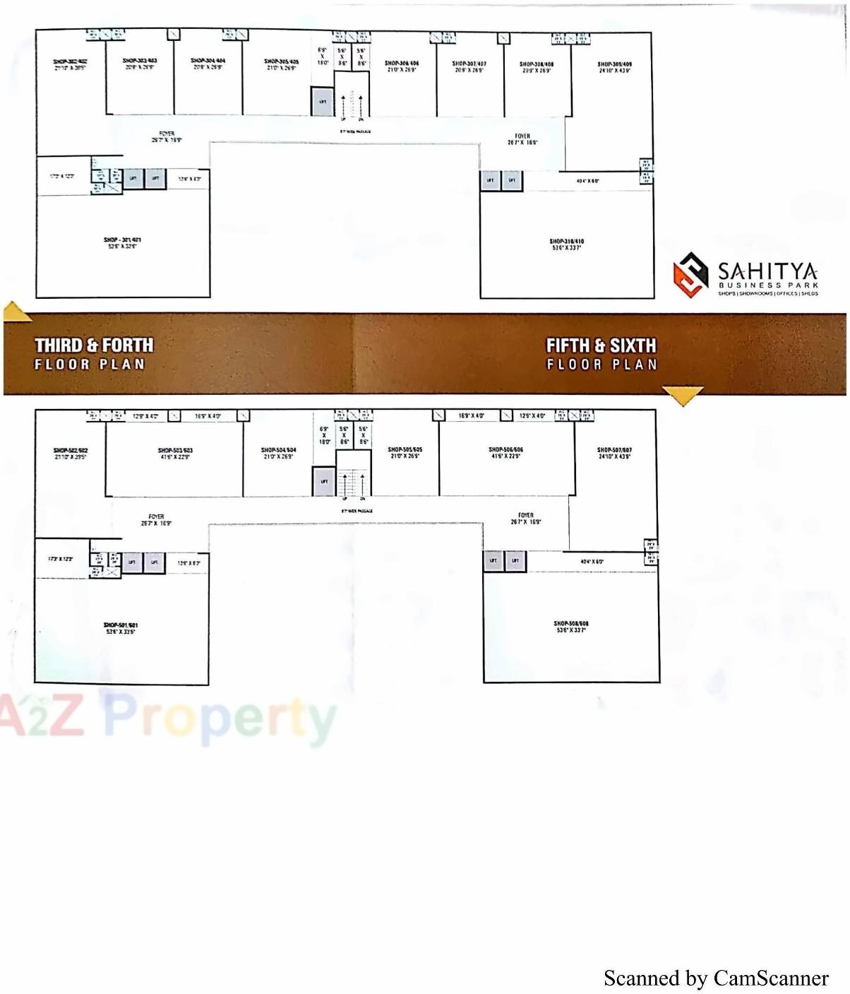 Layout of real estate project Sahitya Business Park located at Nikol, Ahmedabad, Gujarat