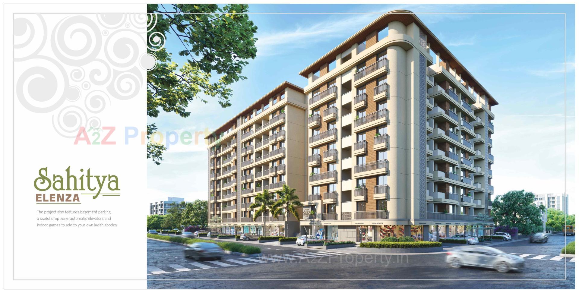 3D Elevation of real estate project Sahitya Elenza located at Muthiya, Ahmedabad, Gujarat