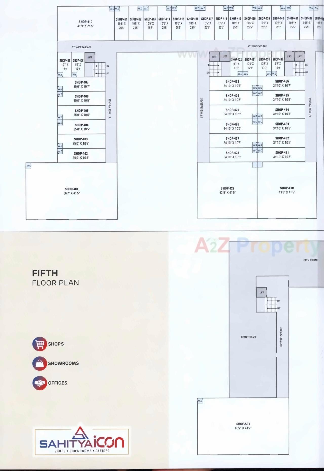Layout of real estate project Sahitya Hills Icon located at Naroda, Ahmedabad, Gujarat