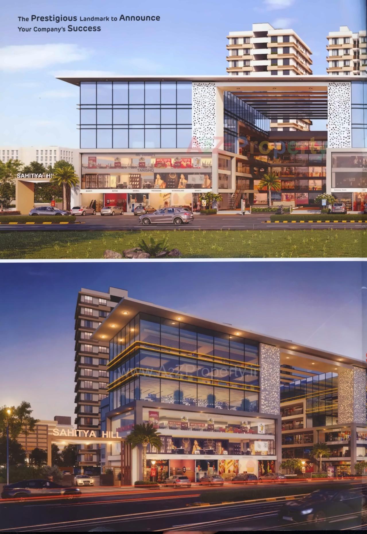 3D Elevation of real estate project Sahitya Hills Icon located at Naroda, Ahmedabad, Gujarat