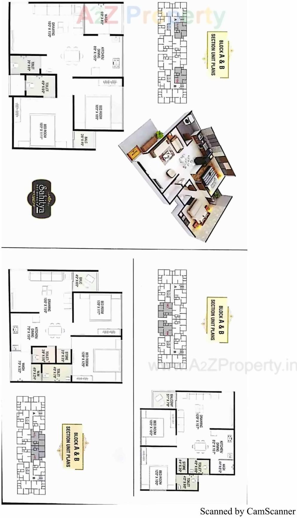 Layout of real estate project Sahitya Residency located at Vastral, Ahmedabad, Gujarat