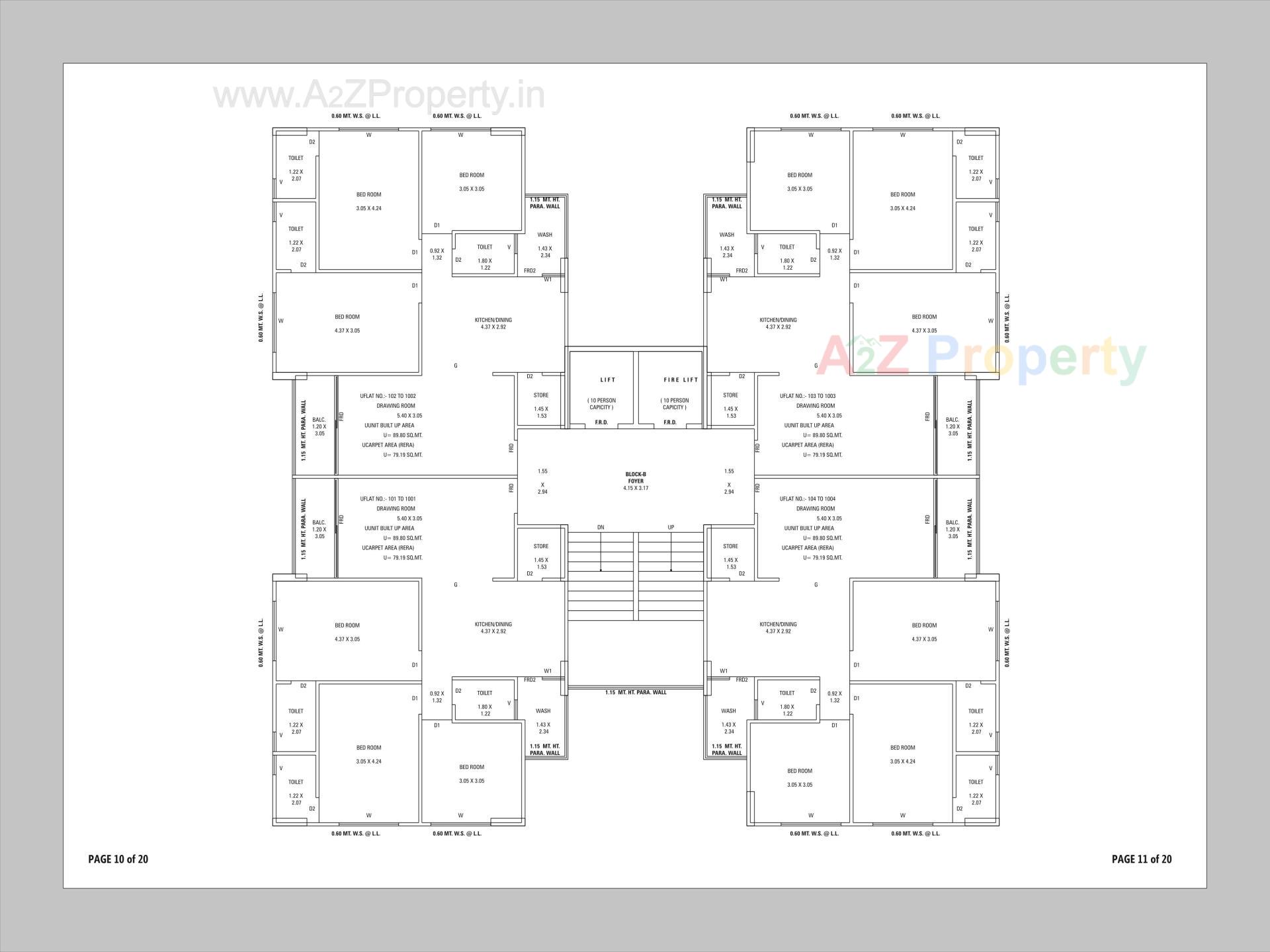 Layout of real estate project Sahitya Sky located at Naroda, Ahmedabad, Gujarat