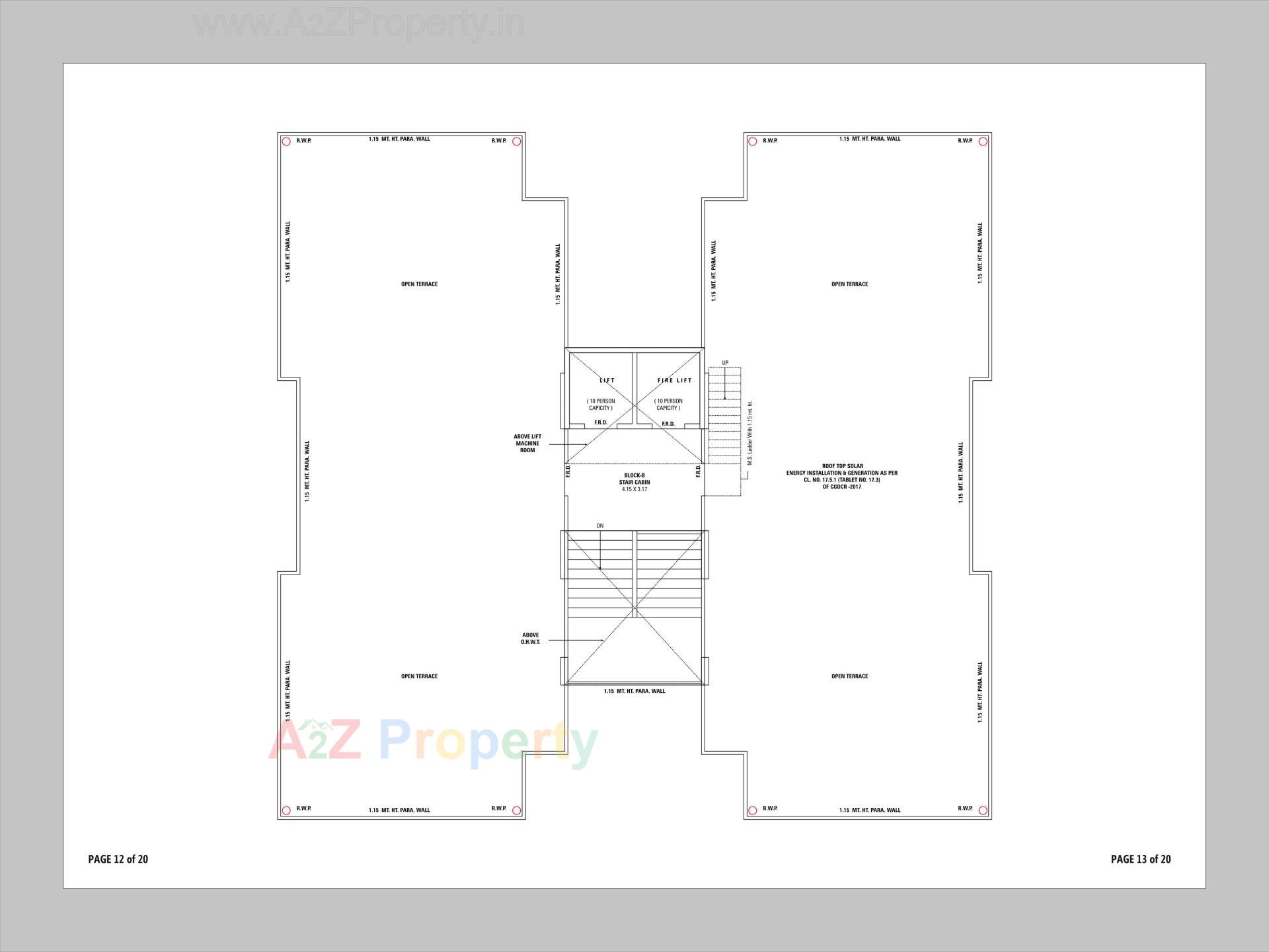 Layout of real estate project Sahitya Sky located at Naroda, Ahmedabad, Gujarat