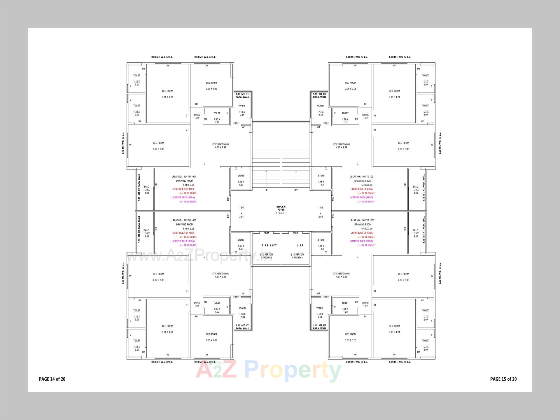 Layout of real estate project Sahitya Sky located at Naroda, Ahmedabad, Gujarat