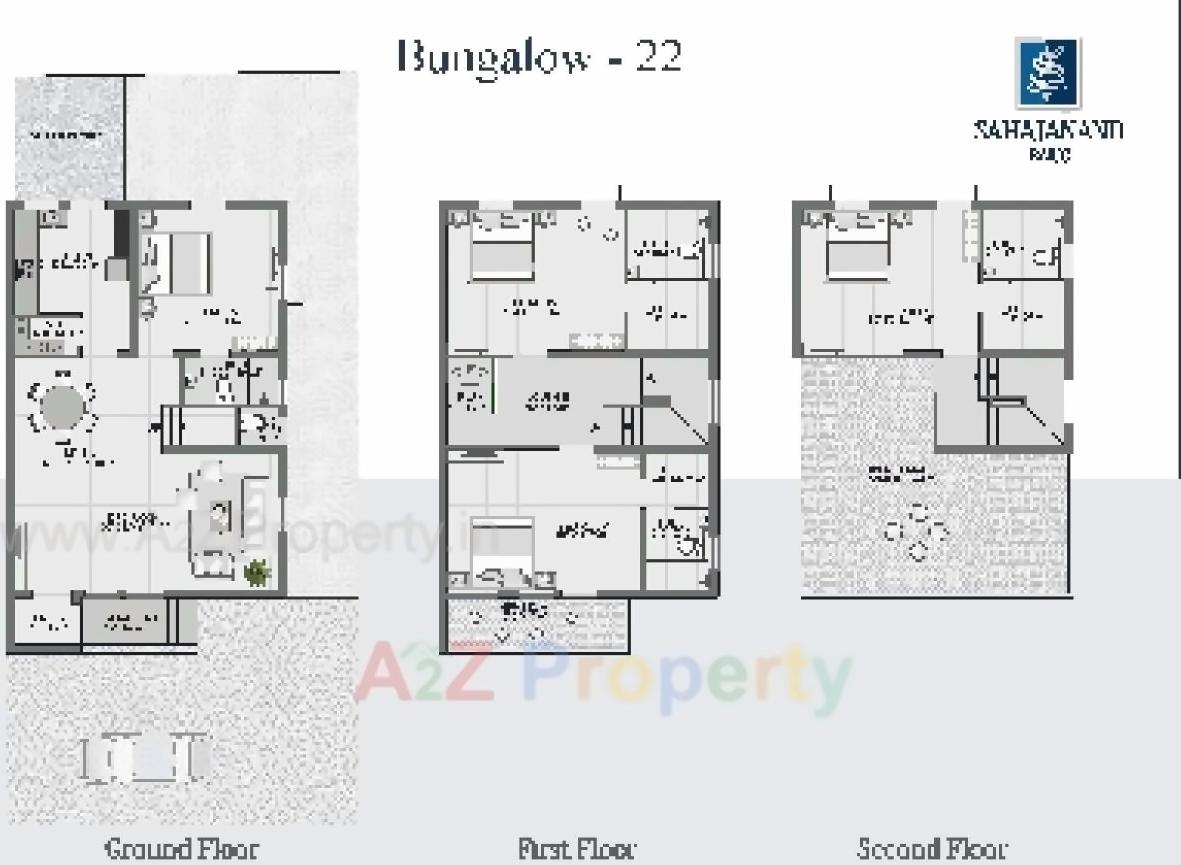 Layout of real estate project Sahjanand Baug located at Odhav, Ahmedabad, Gujarat