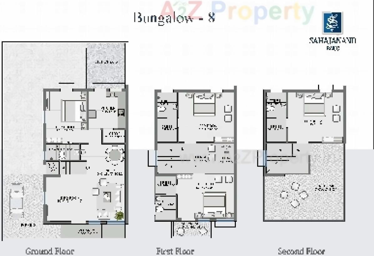 Layout of real estate project Sahjanand Baug located at Odhav, Ahmedabad, Gujarat