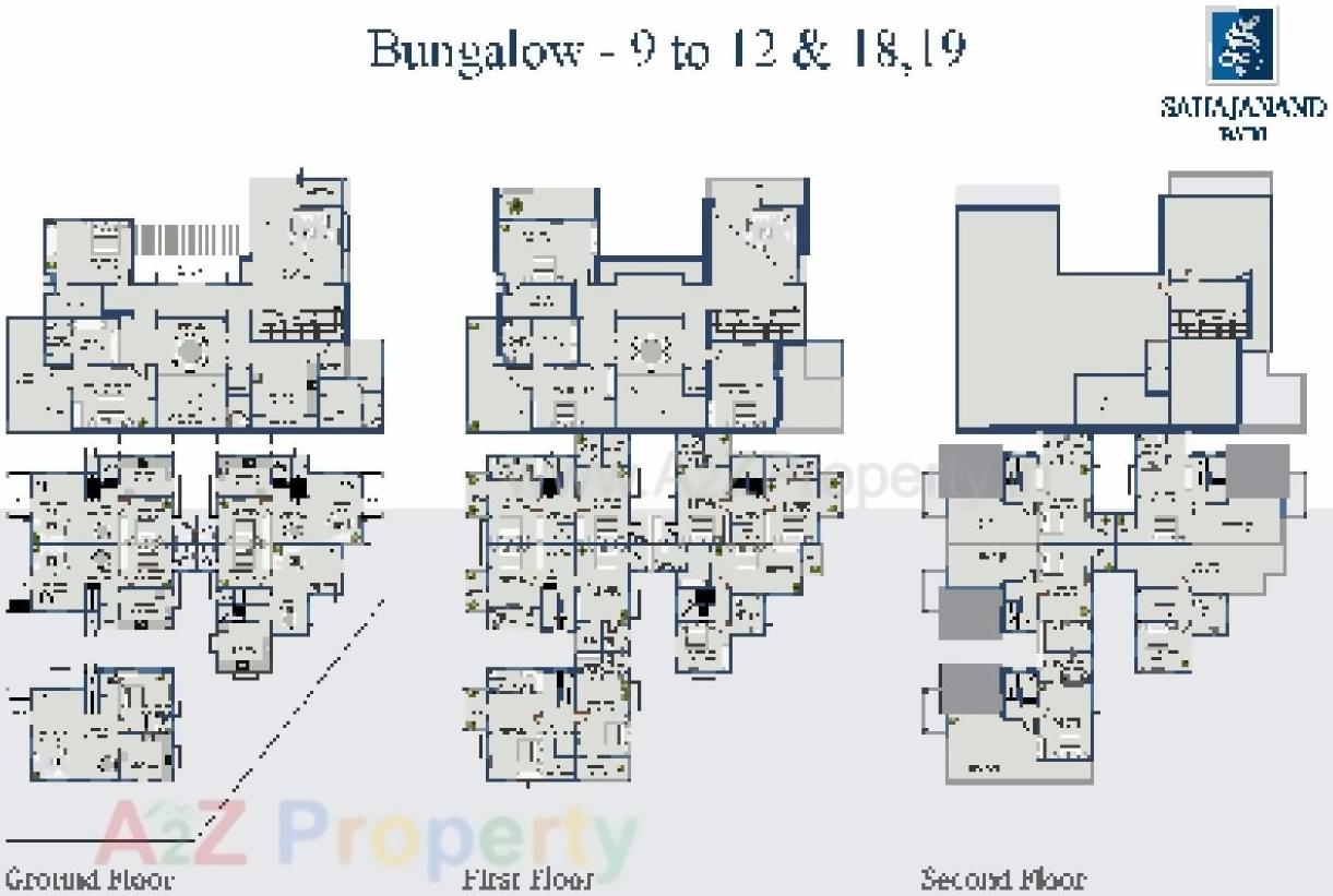 Layout of real estate project Sahjanand Baug located at Odhav, Ahmedabad, Gujarat
