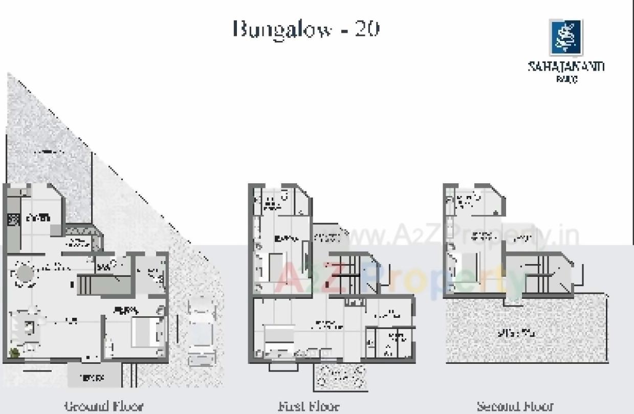 Layout of real estate project Sahjanand Baug located at Odhav, Ahmedabad, Gujarat