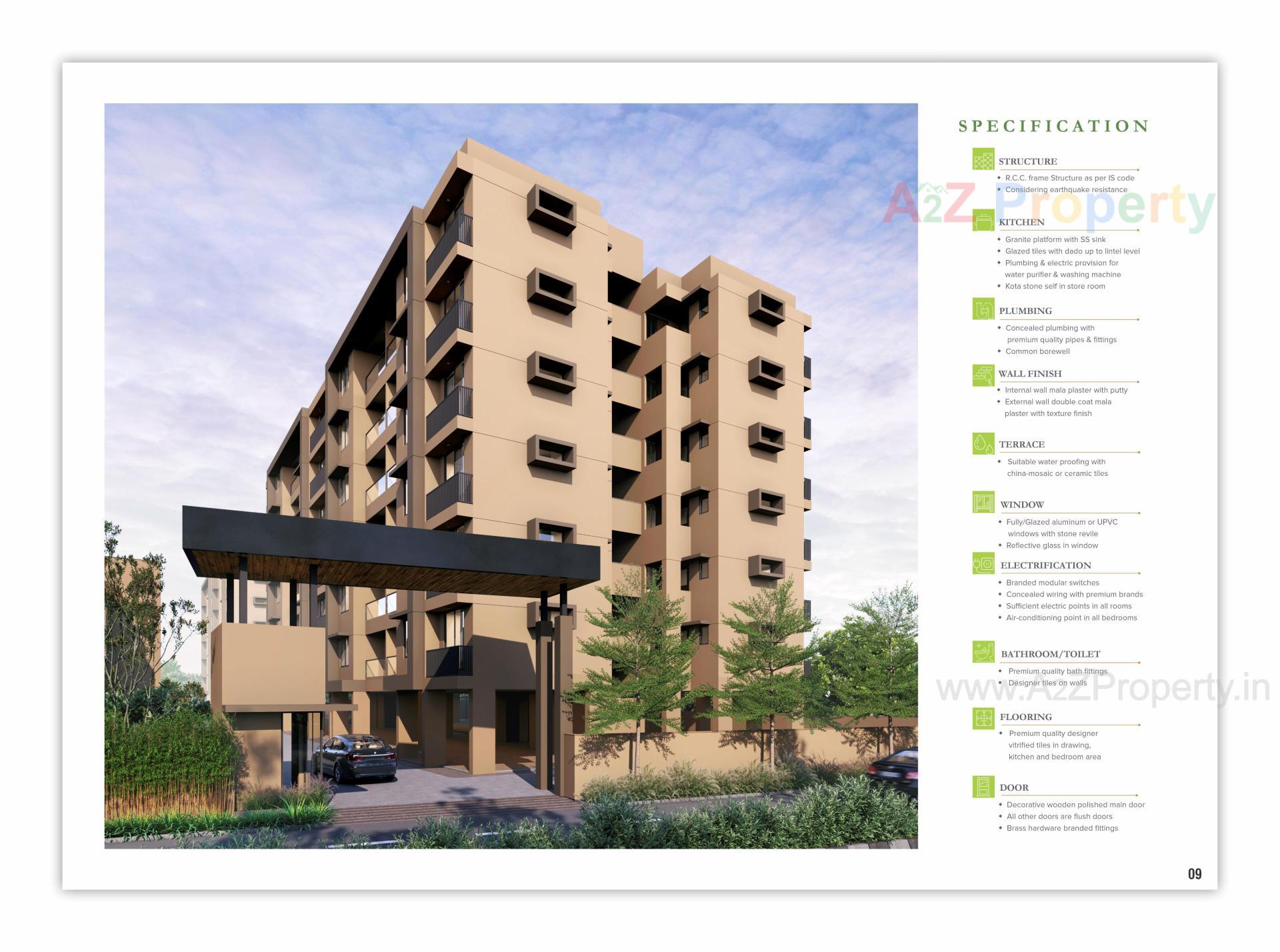 3D Elevation of real estate project Sahjanand Green Valley located at Bavla, Ahmedabad, Gujarat