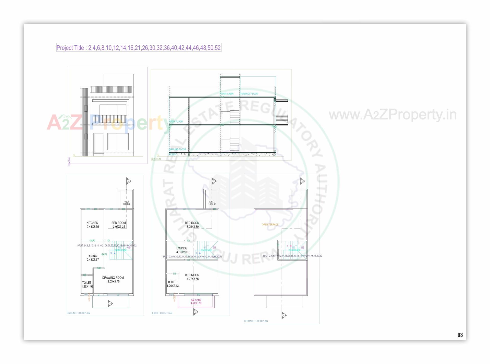 Layout of real estate project Sahjanand Green Villa located at Bavla, Ahmedabad, Gujarat