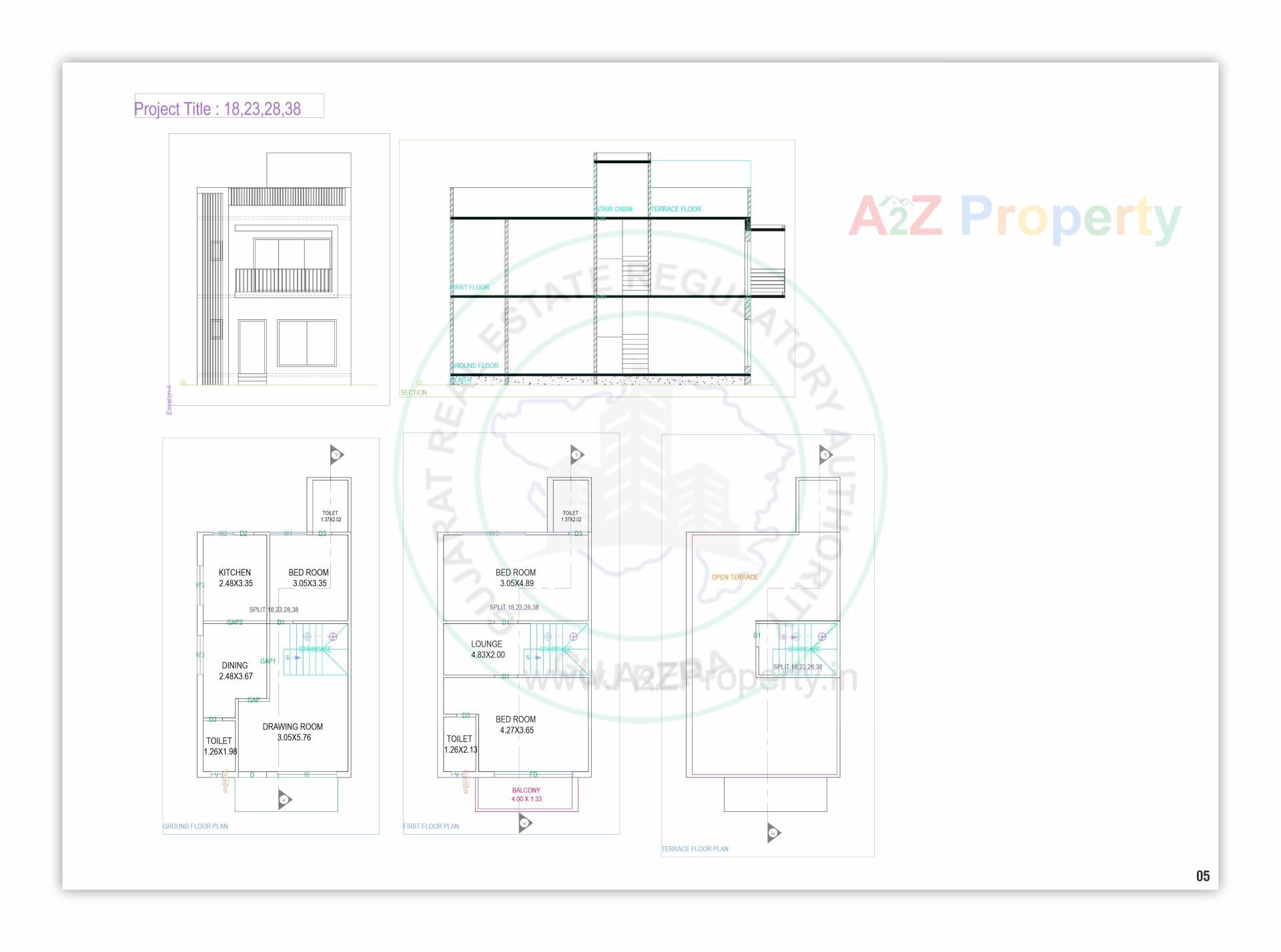 Layout of real estate project Sahjanand Green Villa located at Bavla, Ahmedabad, Gujarat