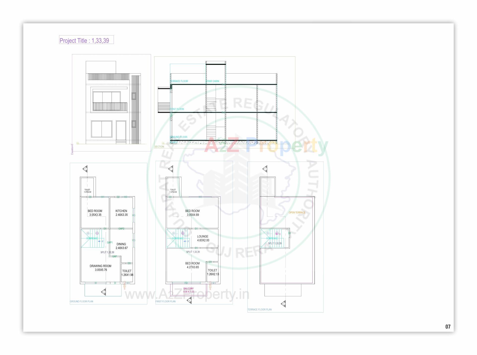 Layout of real estate project Sahjanand Green Villa located at Bavla, Ahmedabad, Gujarat