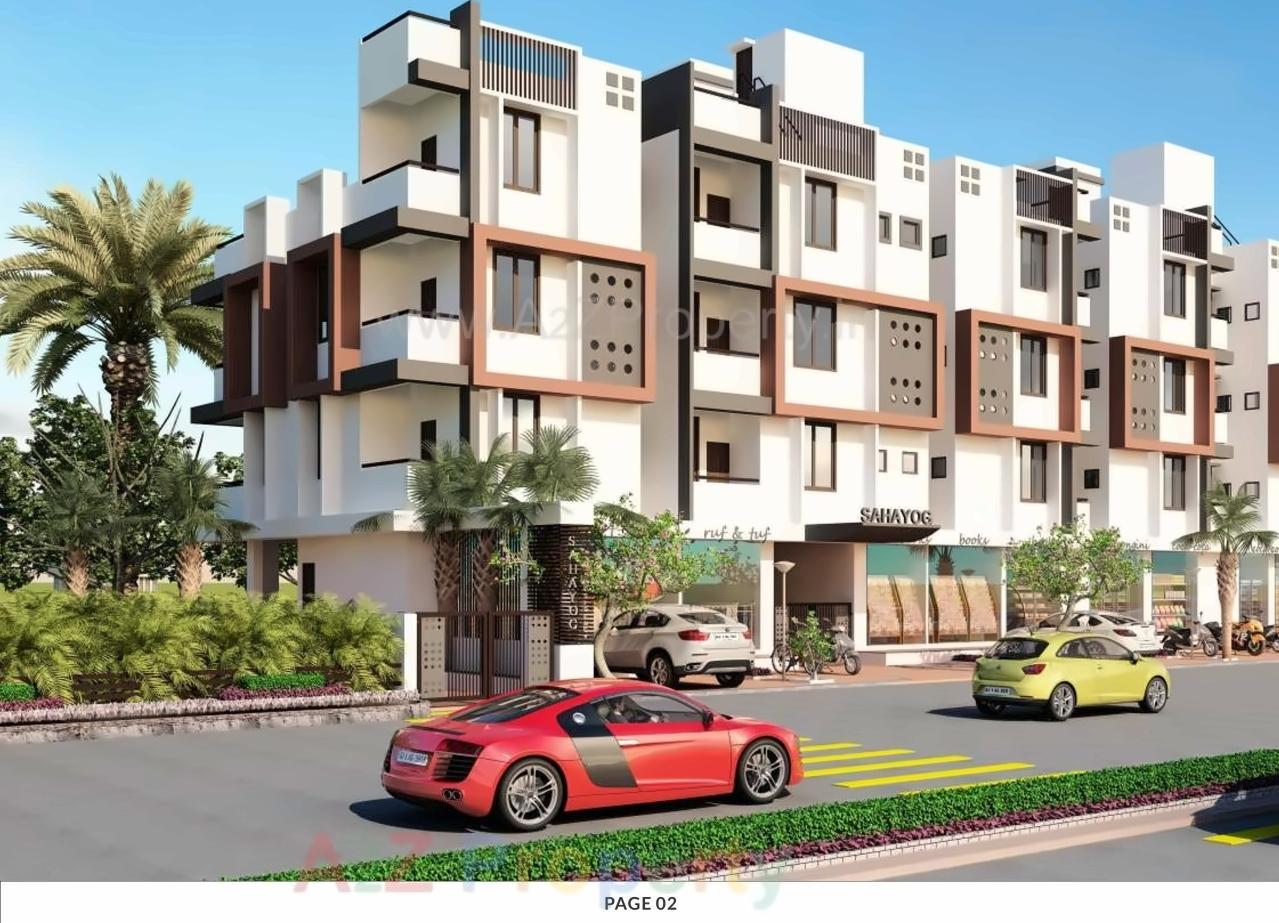 3D Elevation of real estate project Sahyog Residency located at Singrva, Ahmedabad, Gujarat