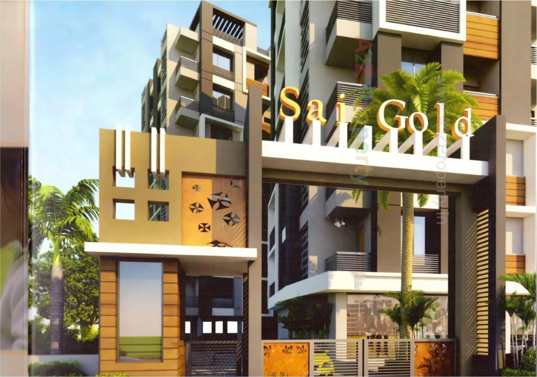 3D Elevation of real estate project Sai Gold located at Nikol, Ahmedabad, Gujarat