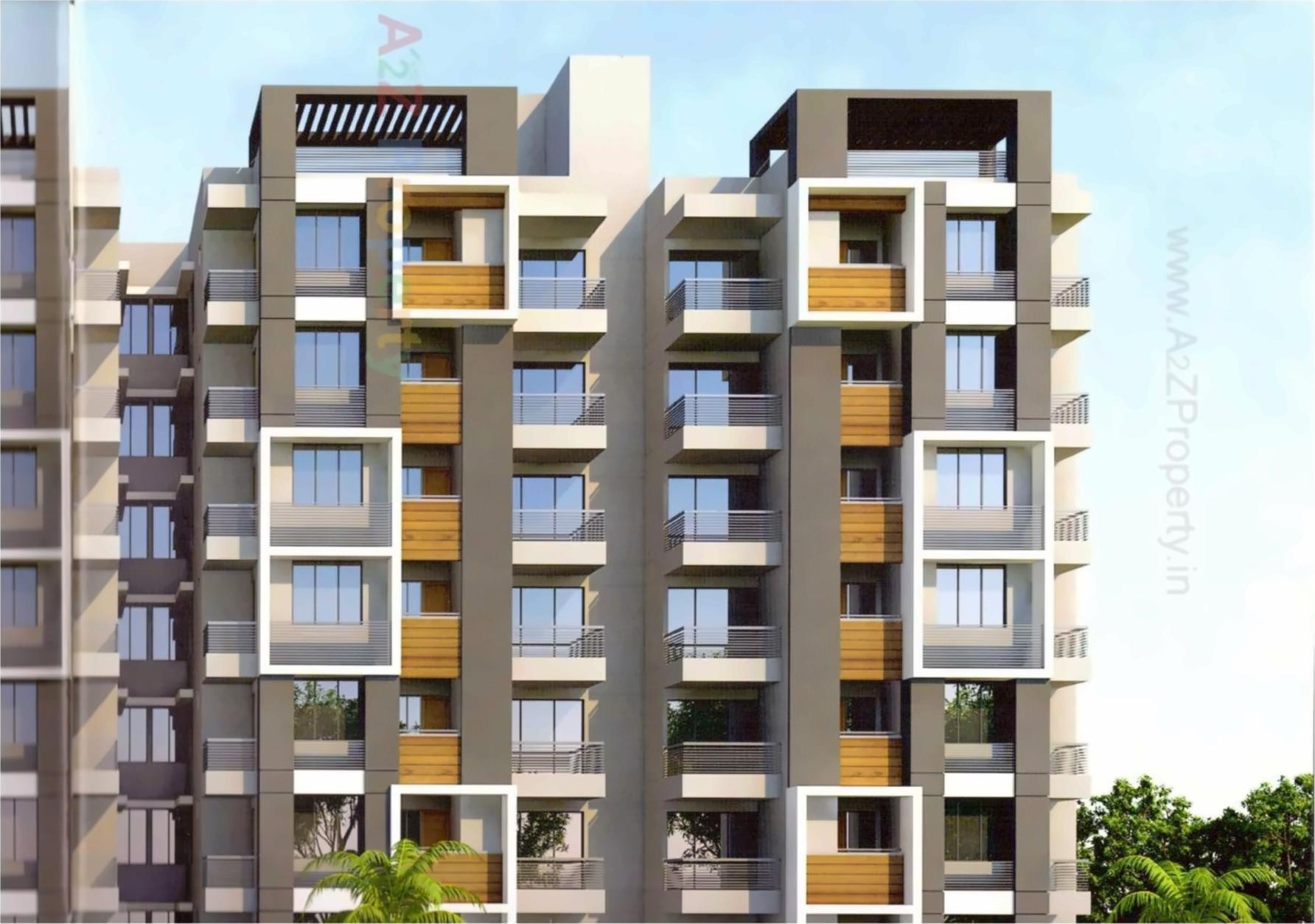 3D Elevation of real estate project Sai Gold located at Nikol, Ahmedabad, Gujarat