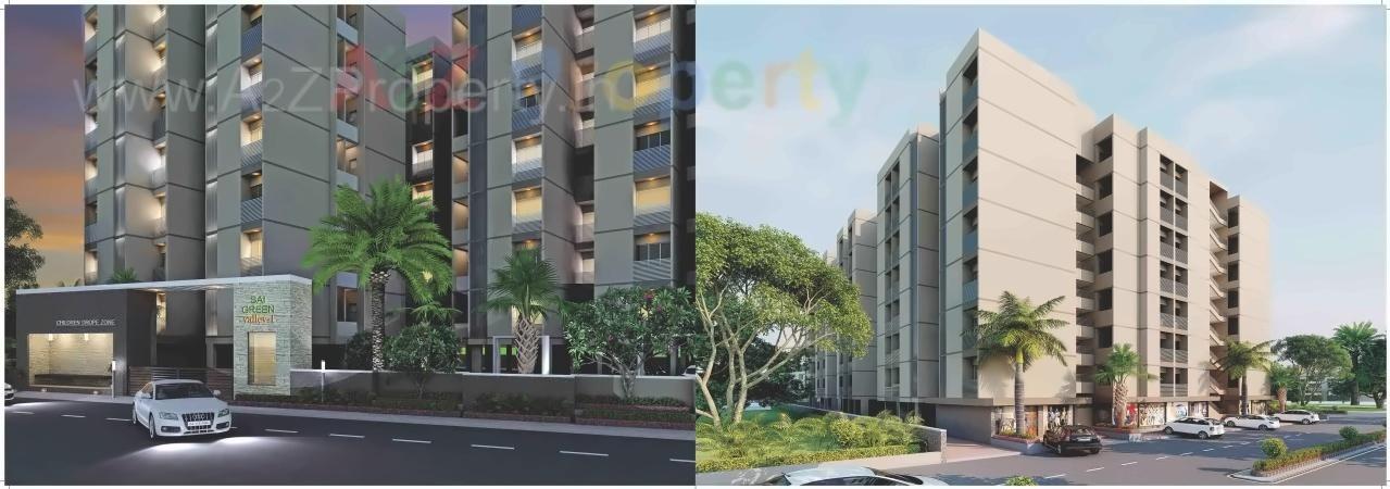3D Elevation of real estate project Sai Green Valley located at Ghuma, Ahmedabad, Gujarat