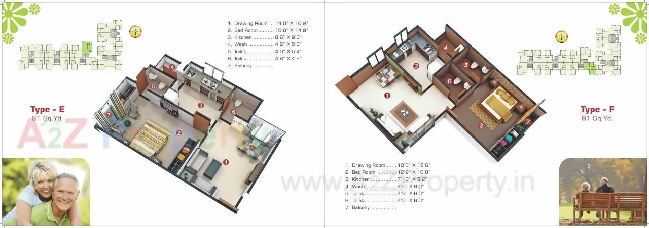 Layout of real estate project Sai Green Valley located at Ghuma, Ahmedabad, Gujarat