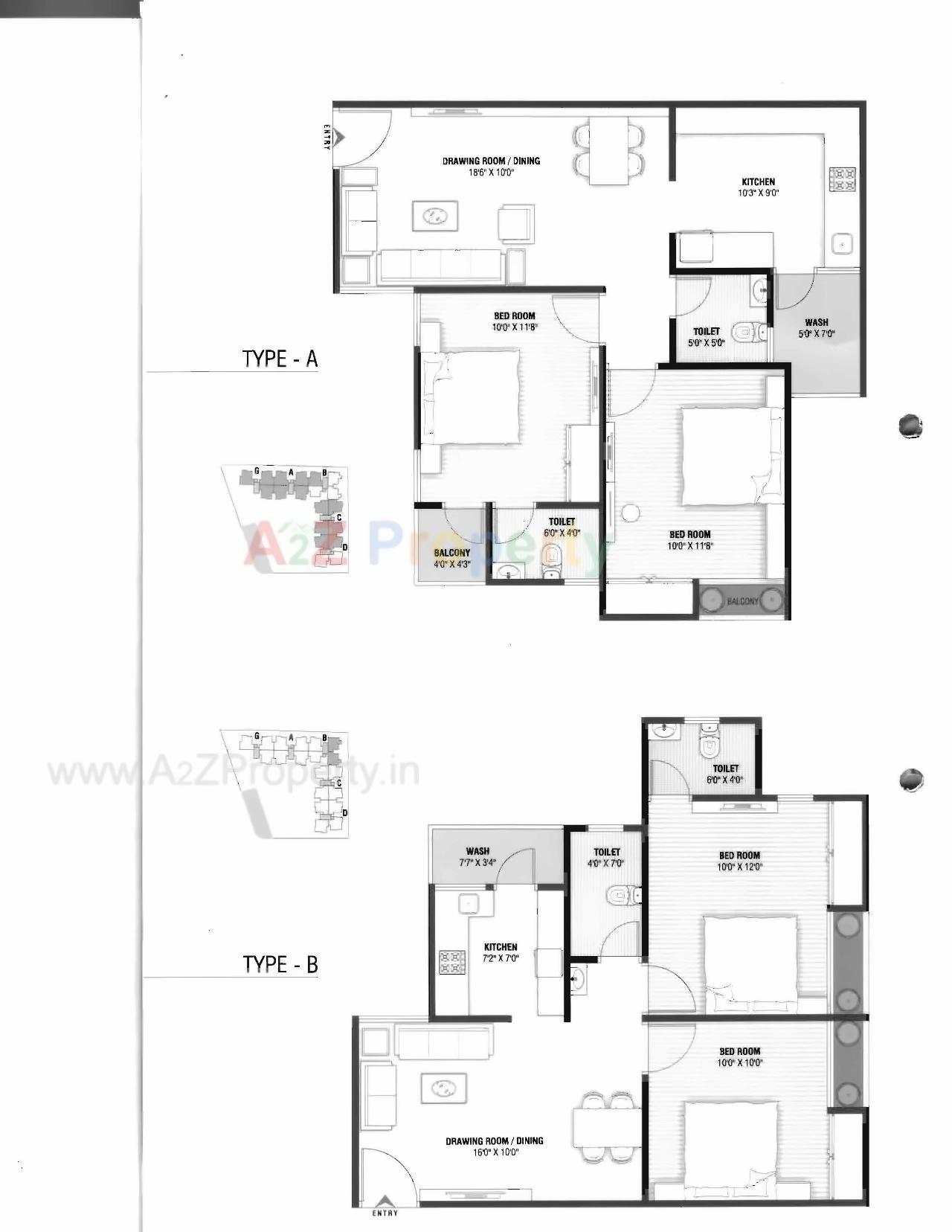 Layout of real estate project Sai Green Valley located at Ghuma, Ahmedabad, Gujarat