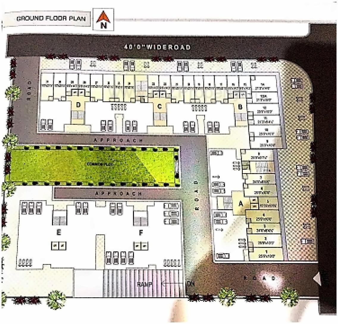 Layout of real estate project Sai Heaven located at Nikol, Ahmedabad, Gujarat