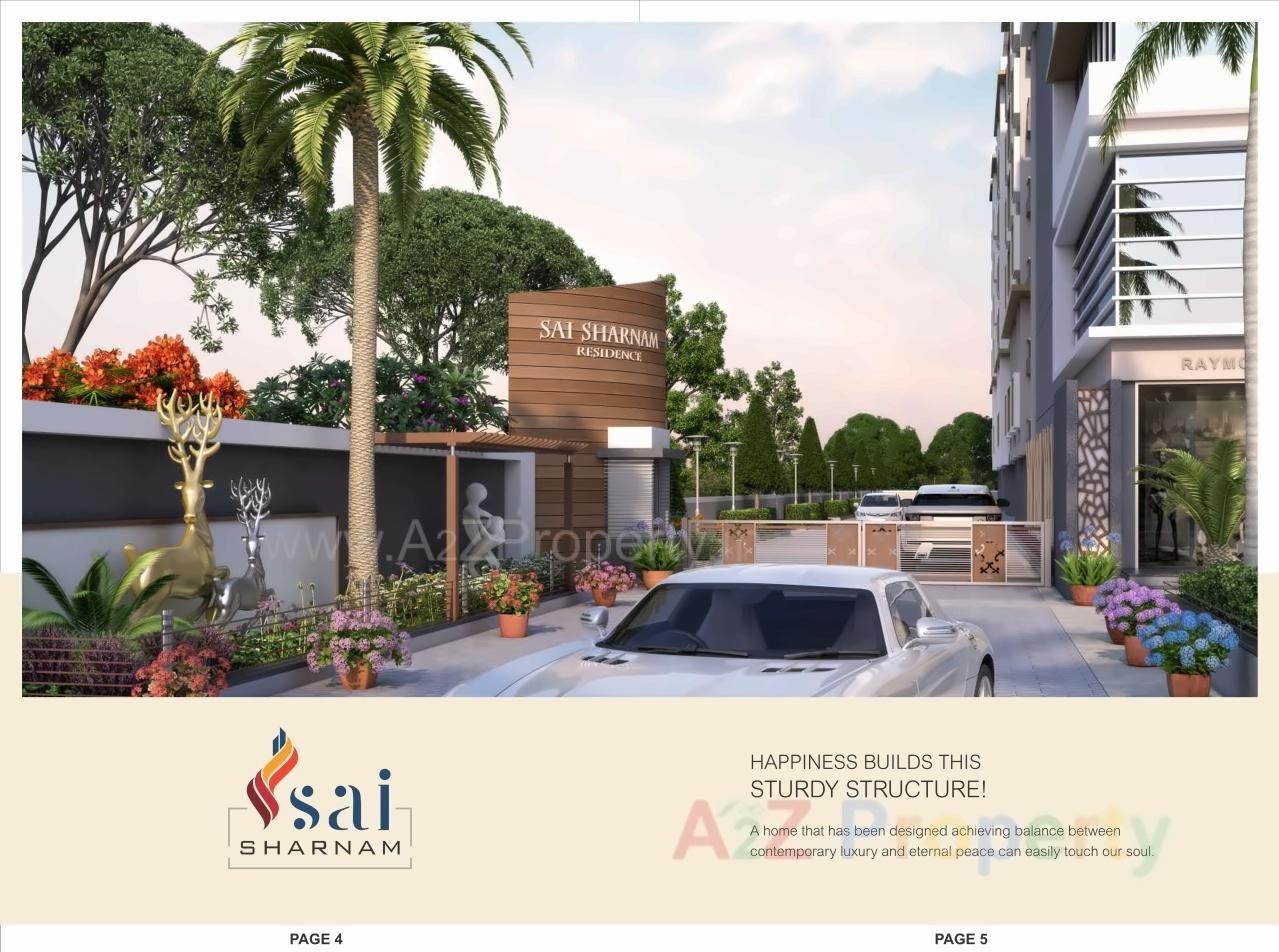 3D Elevation of real estate project Sai Sharnam   Sai Platinum located at Hanspura, Ahmedabad, Gujarat