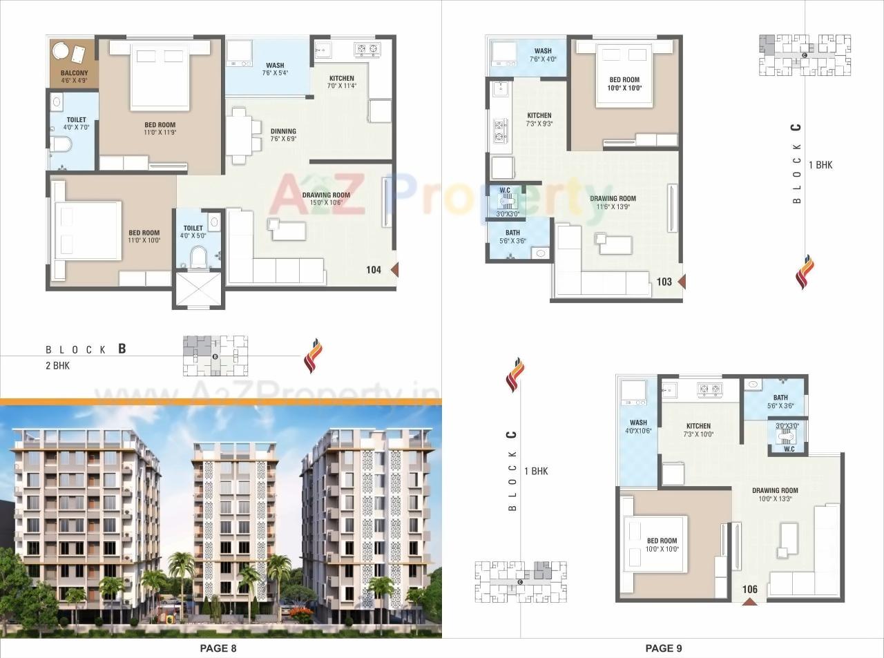 Layout of real estate project Sai Sharnam   Sai Platinum located at Hanspura, Ahmedabad, Gujarat