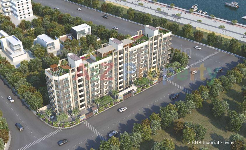 3D Elevation of real estate project Sai Status Tagore Residency located at City, Ahmedabad, Gujarat