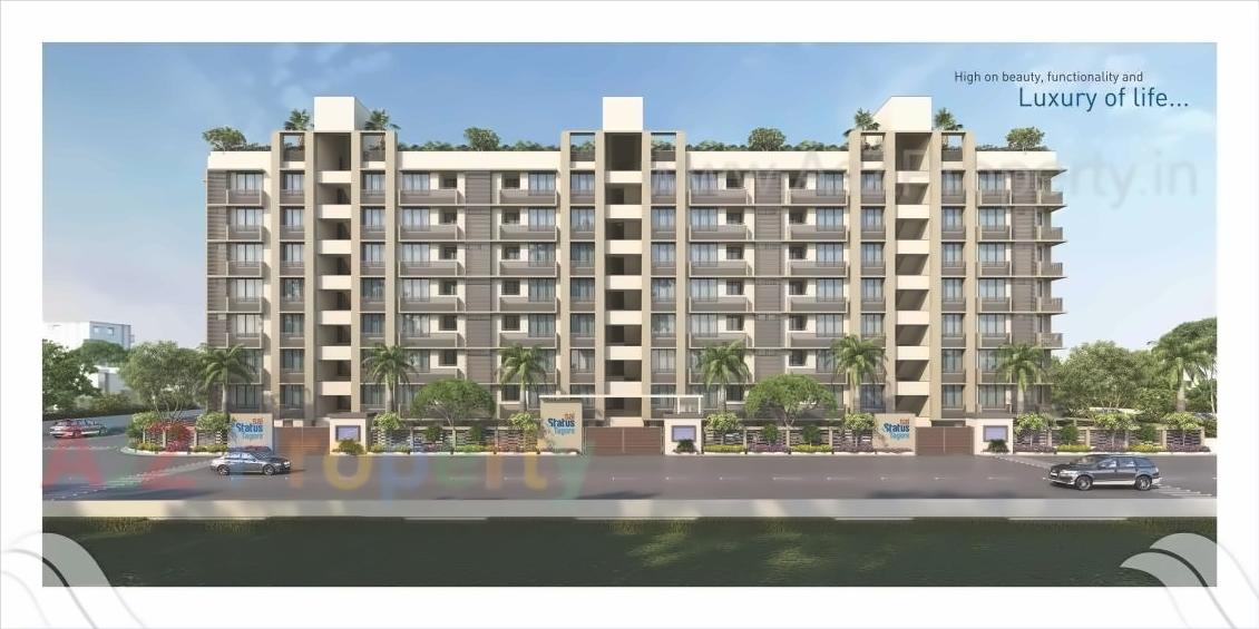 3D Elevation of real estate project Sai Status Tagore Residency located at City, Ahmedabad, Gujarat