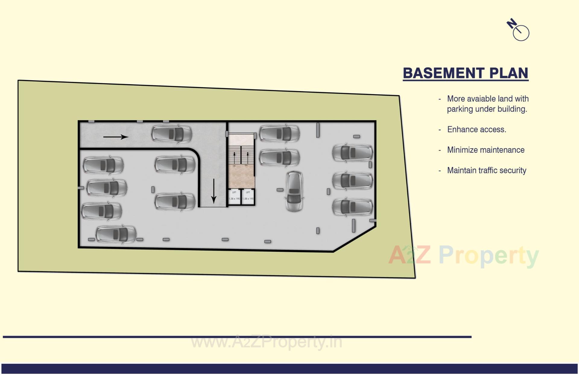 Layout of real estate project Saibaba Heights located at Wadaj, Ahmedabad, Gujarat