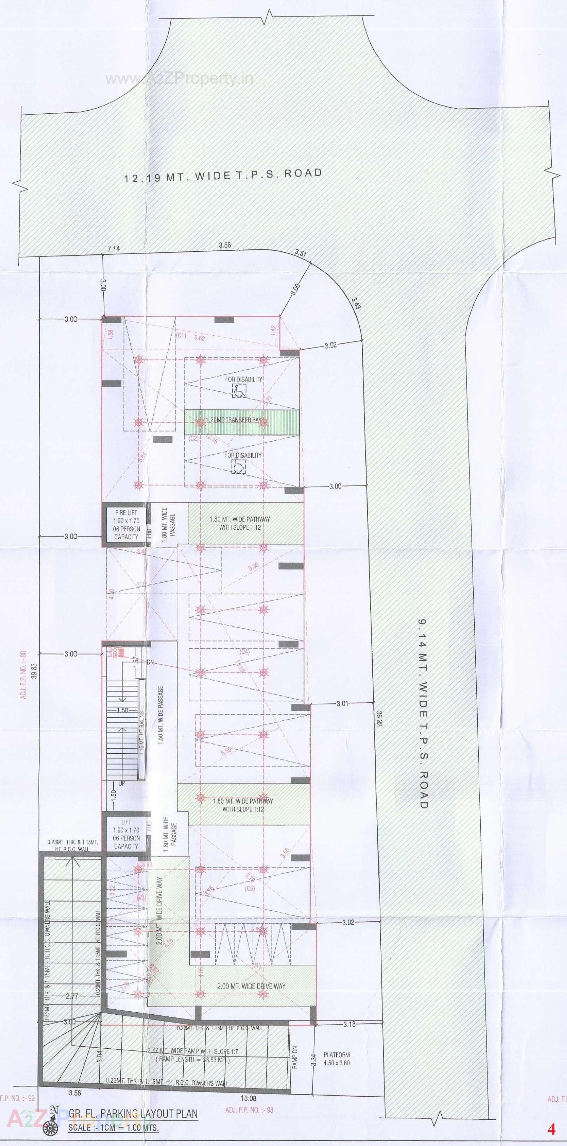 Layout of real estate project Sainath Apartment located at Changispur, Ahmedabad, Gujarat