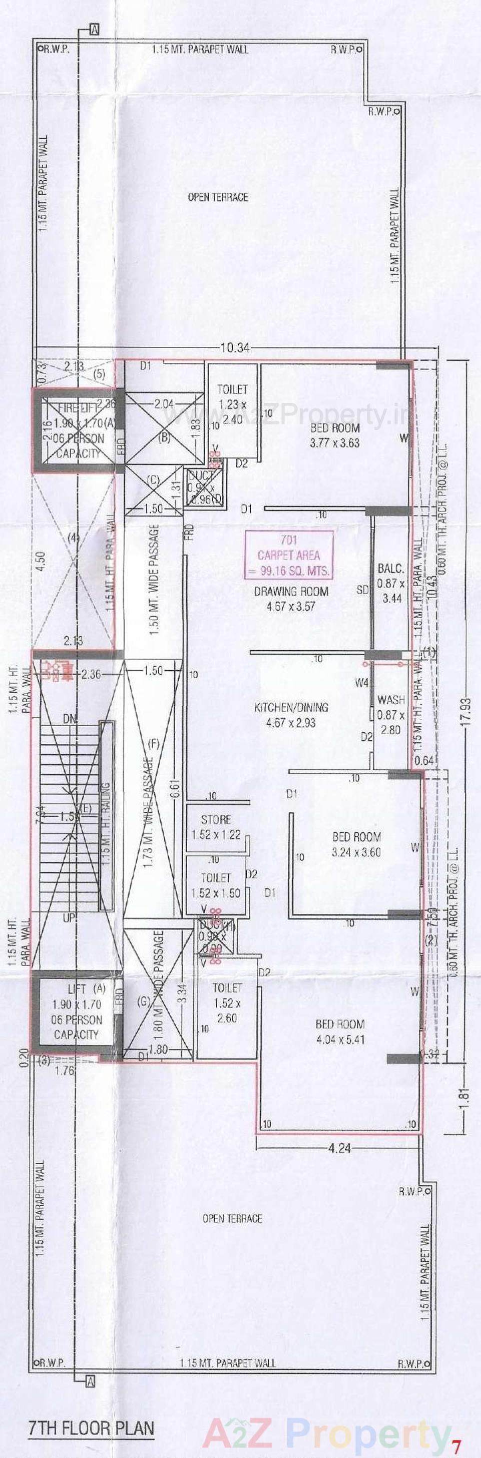 Layout of real estate project Sainath Apartment located at Changispur, Ahmedabad, Gujarat