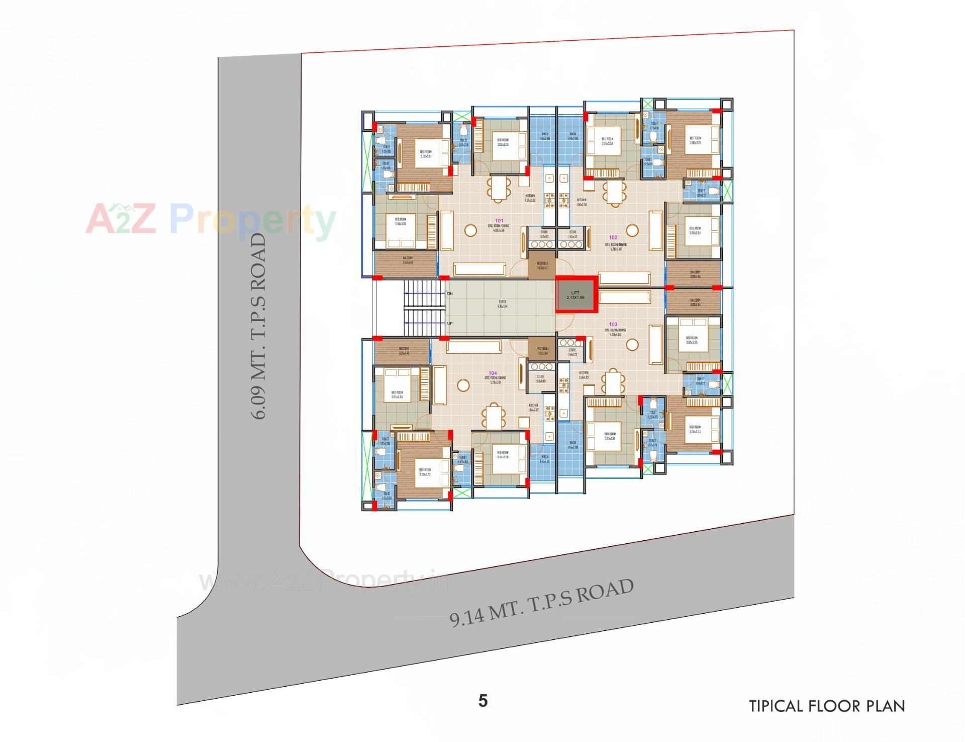 Layout of real estate project Sakar Harmony located at Ahmedabad, Ahmedabad, Gujarat