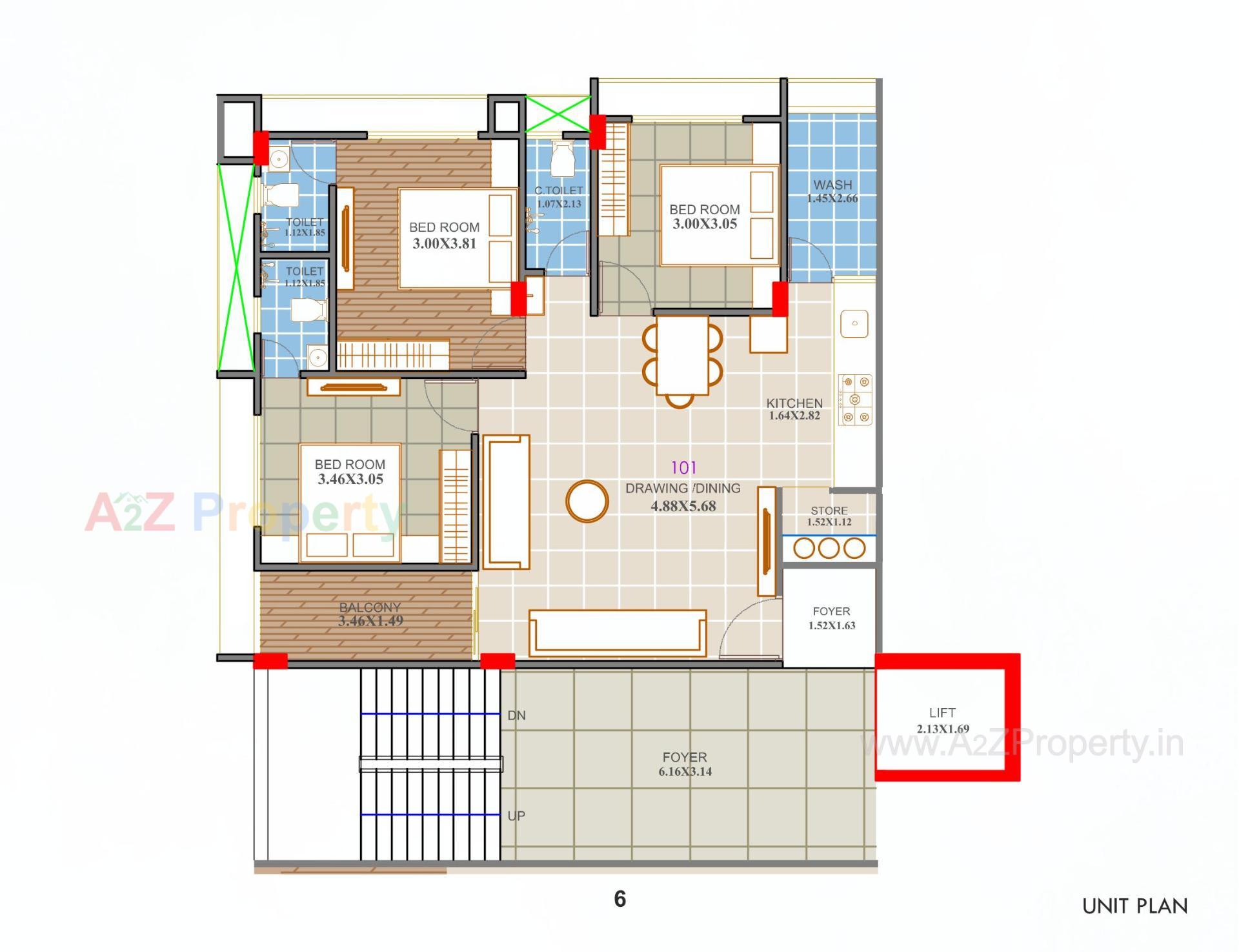 Layout of real estate project Sakar Harmony located at Ahmedabad, Ahmedabad, Gujarat