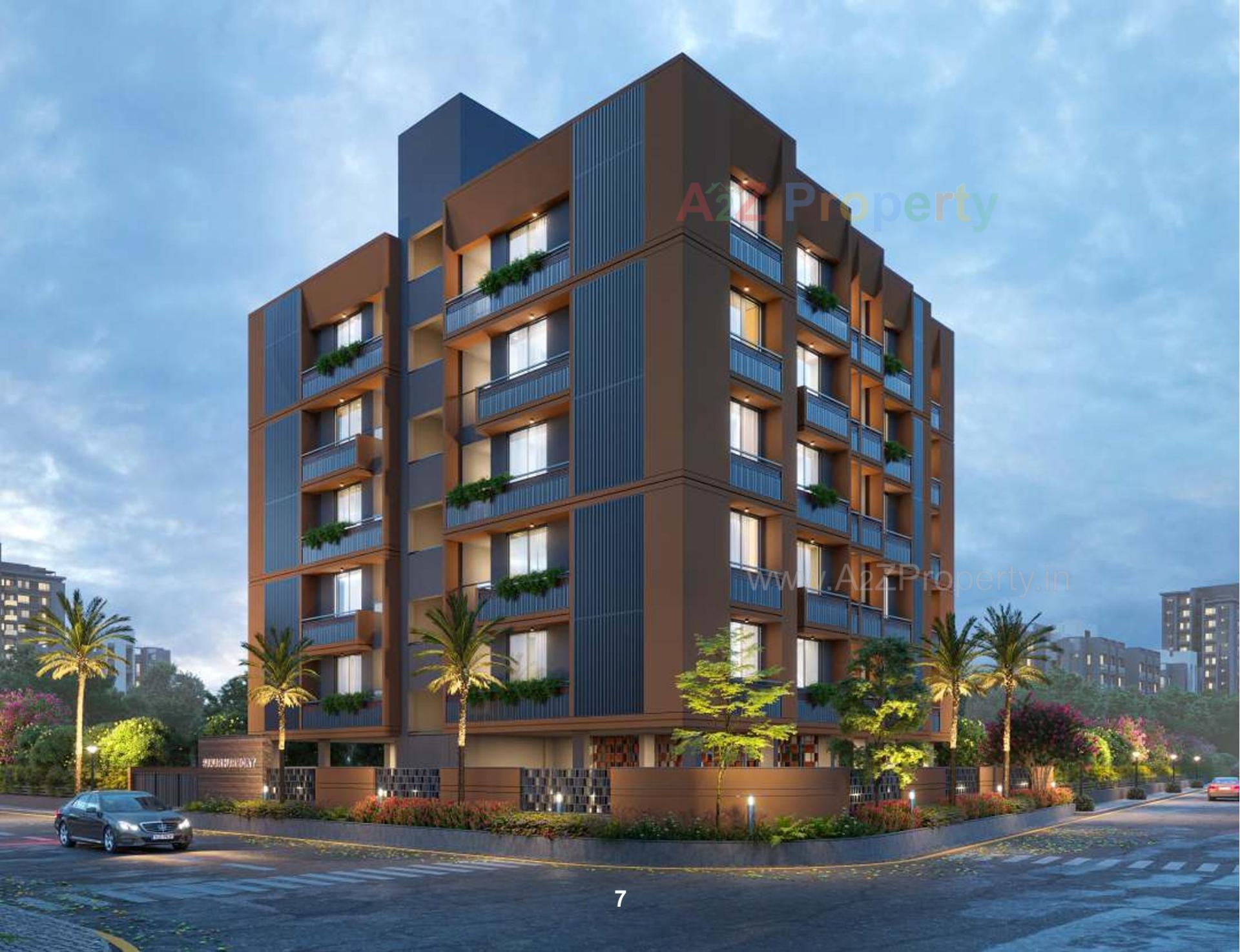 3D Elevation of real estate project Sakar Harmony located at Ahmedabad, Ahmedabad, Gujarat