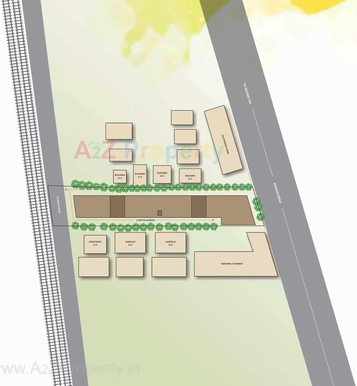 Layout of real estate project Sakar Ix located at City, Ahmedabad, Gujarat