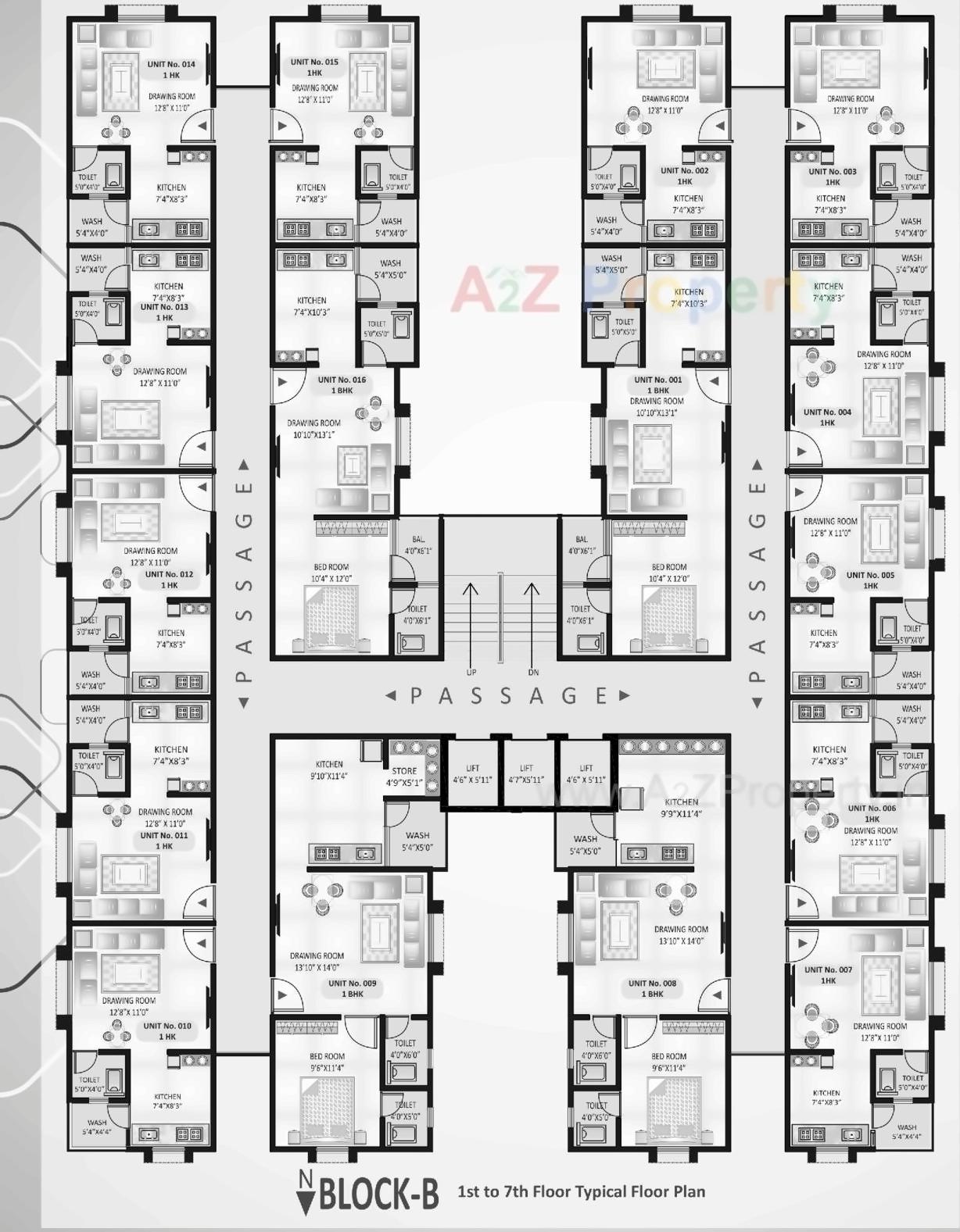 Layout of real estate project Sakar Raj Residency located at Kathwada, Ahmedabad, Gujarat