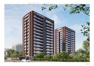 Elevation of real estate project Sakar Sky located at Khoraj, Ahmedabad, Gujarat