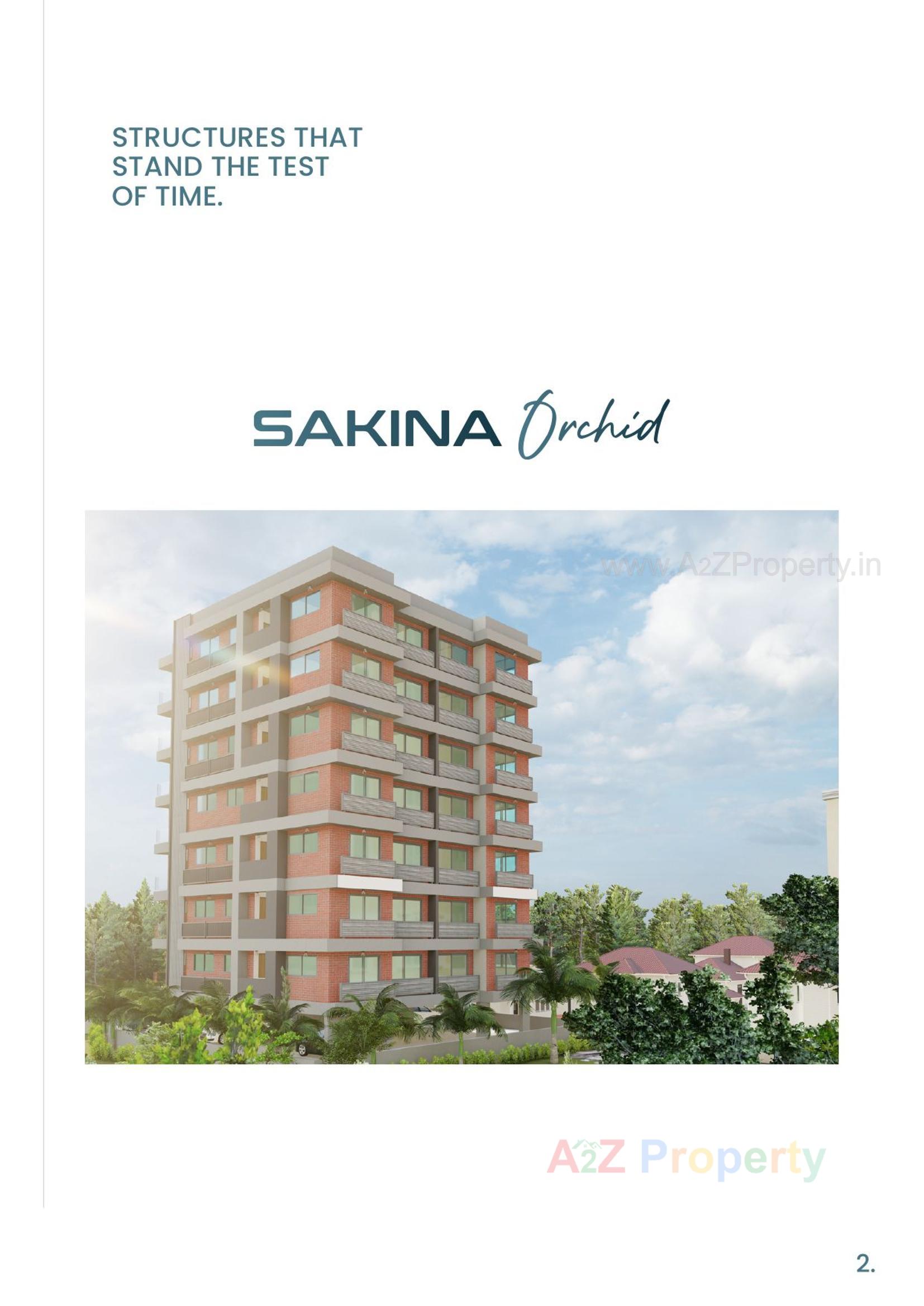 3D Elevation of real estate project Sakina Orchid located at Makarba, Ahmedabad, Gujarat