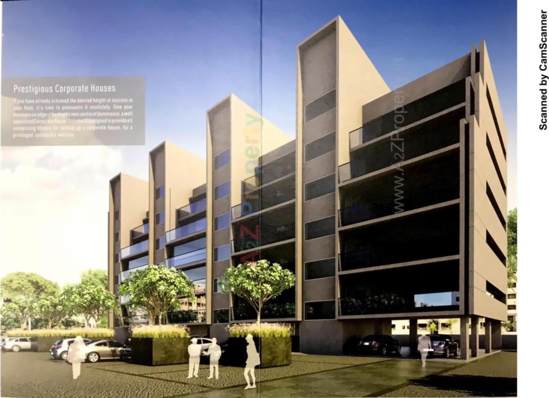 3D Elevation of real estate project Salister located at Bodakdev, Ahmedabad, Gujarat